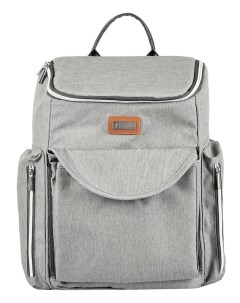 Рюкзак для родителей текстильный светло серый F8 2 Farfello
