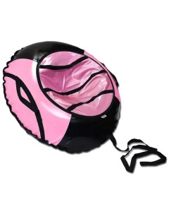 Санки ватрушка серия Спорт 120см черно розовая в пакете Belon