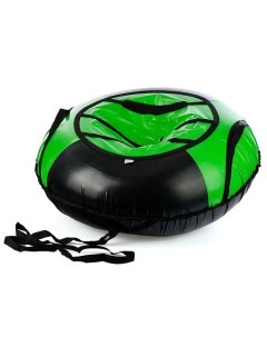 Санки ватрушка серия Спорт 120см черно зеленая в пакете Belon