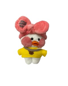 Мягкая игрушка лалафанфан lalafanfan duck уточка плюшевая в очках из TikTok 66213 18 Nobrand