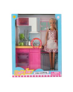 Игровой набор с куклой Кухонный гарнитур 29 см аксесс Defa lucy