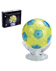 Пазл 3D кристаллический Мяч 77 деталей световые эффекты работает от батареек МИКС Nobrand