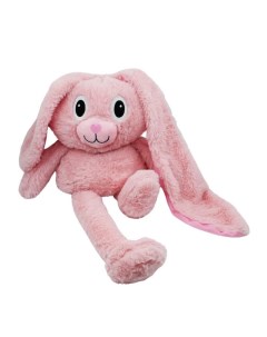 Мягкая игрушка Розовый кролик с регулируемыми лапками и ушками 777762 Nobrand