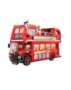 Конструктор Лондонский винтажный туристический автобус 1770 деталей Cada