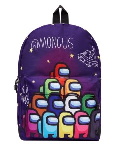 Детский рюкзак Collection kids Among us фиолетовый большой размер Bags-art