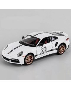 Машинка металлическая Porsche 911 Turbo S 1 24 white Element