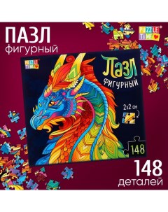 Фигурный пазл Мифический дракон 148 деталей Puzzle time