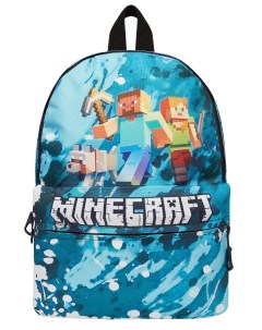Детский рюкзак Collection kids Minecraft бирюзовый большой размер Bags-art