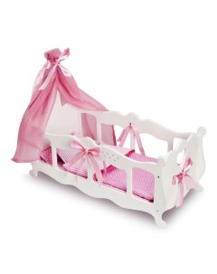 Мебель для кукол Diamond Princess Кровать Колыбель Постельное Бельё Балдахин 71519 Манюня