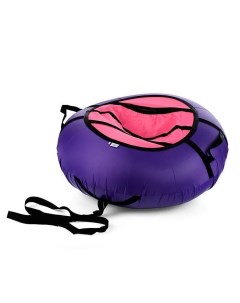 Санки ватрушка серия Эконом 85см фиолетовый розовый яркий Belon