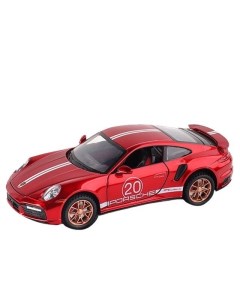 Машинка металлическая Porsche 911 Turbo S 1 24 red Element