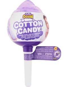 Игровой набор Oosh Cotton Candy Конфета на палочке со сквишем 3 предмета Виноградная Zuru