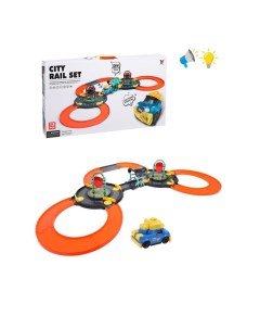 Автотрек City Rail Set 2066 2 15 деталей предметов в коробке Наша игрушка