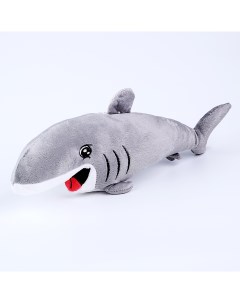 Мягкая игрушка Акула 39 см цвет серый Nobrand