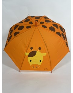 Зонт полуавтомат детский Корова оранжевая Rainproof