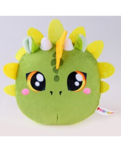 Мягкая игрушка Дракон Зеленый Круглый Pomposhki