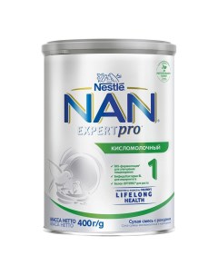 Детская смесь Nestle 1 кисломолочная сухая с рождения 400 г Nan