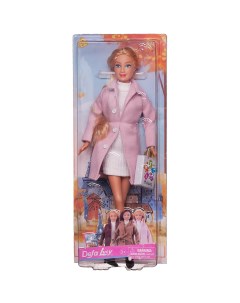 Кукла Lucy Осень в городе в розовом пальто 29 см 8419d розовое Defa