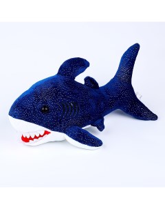 Мягкая игрушка Акула 40 см цвет синий Nobrand