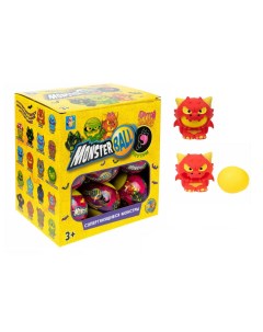 Игрушка антистресс Monster Ball тянущиеся фигурки внутри шара 5 см в ассортименте 1toy