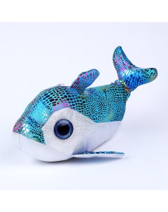 Мягкая игрушка Дельфинчик 23 см цвет синий Nobrand