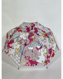 Зонт полуавтомат детский малиновый Rainproof