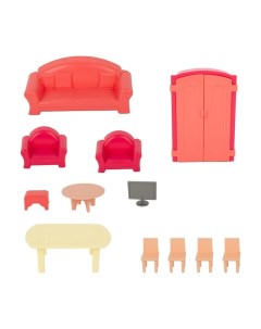 Набор мебели для кукол Гостиная пластик У365 Стром