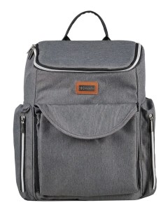 Рюкзак для родителей текстильный тёмно серый F8 1 Farfello