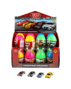 Машина игрушечная Технопарк Гоночное авто металл 7 см в яйце 24шт Simba