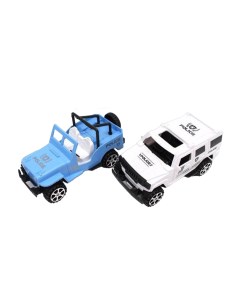 Набор машин инерционных Полиция в комплекте 2 шт белый синий AX P6702 Наша игрушка