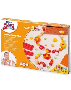 Набор для лепки kids create play создание украшений Цветы уровень сложности 2 Fimo