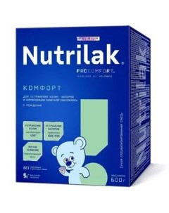 Смесь сухая Комфорт с рождения 600г Nutrilak