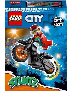 Конструктор City Огненный трюковый мотоцикл 11 деталей 60311 Lego