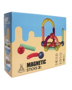 Конструктор магнитный 37 деталей 35898 1 Maya toys