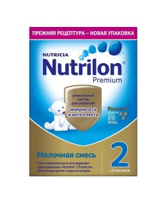 Детская смесь Premium 2 молочная сухая с 6 месяцев 350 г Nutrilon