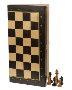 Шахматы складные Модерн 50мм с утяжеленными фигурами Woodgames