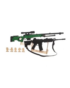 Зеленые береты 3 снайперская винтовка AWP и штурмовая винтовка М4 Набор игрушечный Arma.toys