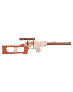 Резинкострел игрушечный ВСС винторез с прицелом неокрашенный 20 зарядов Arma.toys