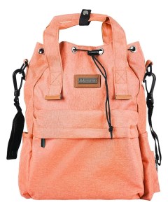 Рюкзак для мамы текстильный оранжевый F7 2 Farfello