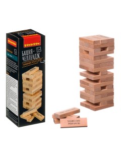 Деревянная развивающая игра балансир Башня челлендж Bondibon