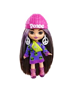 Кукла Mattel Экстра с аксессуарами серия Мини Минис с коричневыми волосами HLN46 Barbie