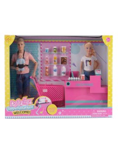 Игровой набор с куклами Покупка на кассе 3 шт 29 и 32 см Defa lucy
