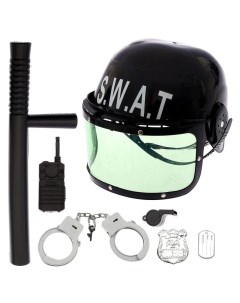 Игровой набор ZABIAKA Полиция со шлемом 7 предметов 517984 Забияка