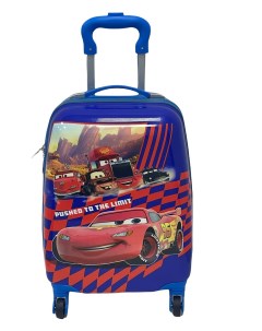 Детский чемодан мультгерои 2023 на колесах с героями синий Bags-art