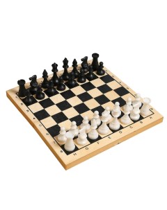 Набор игр 2в1 Лучший шахматы шашки король h 7 2 см поле 29х29 см 3877946 Sima-land