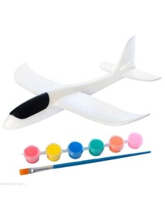 Самолет метательный планер 48 см с красками в комплекте SKY000049 Nobrand