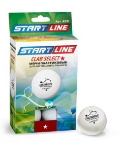 Мяч для настольного тенниса Club Select New 1 звезда 6 штук Start line