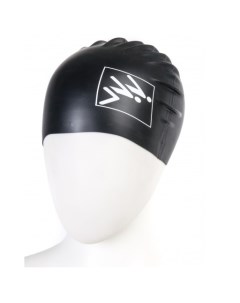 Шапочка для плавания Silicone cap Jumper logo Black Fashy