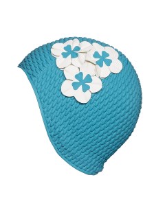Шапочка для плавания Babble Cap with Flowers Blue Fashy