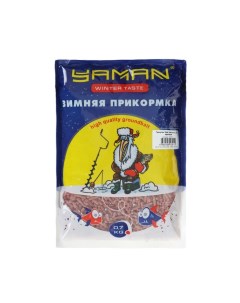 Прикормка Yaman Winter Taste Гранулы 3мм зимняя мотыль цв красный 700 г 20